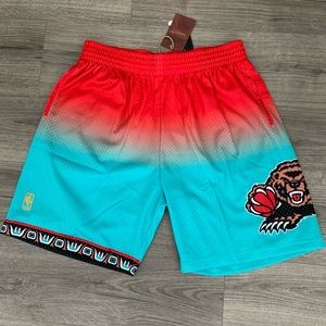 Men Mitchell & Ness 1996 NBA Grizzlies Hardwood Fadeaway Swingman Shorts